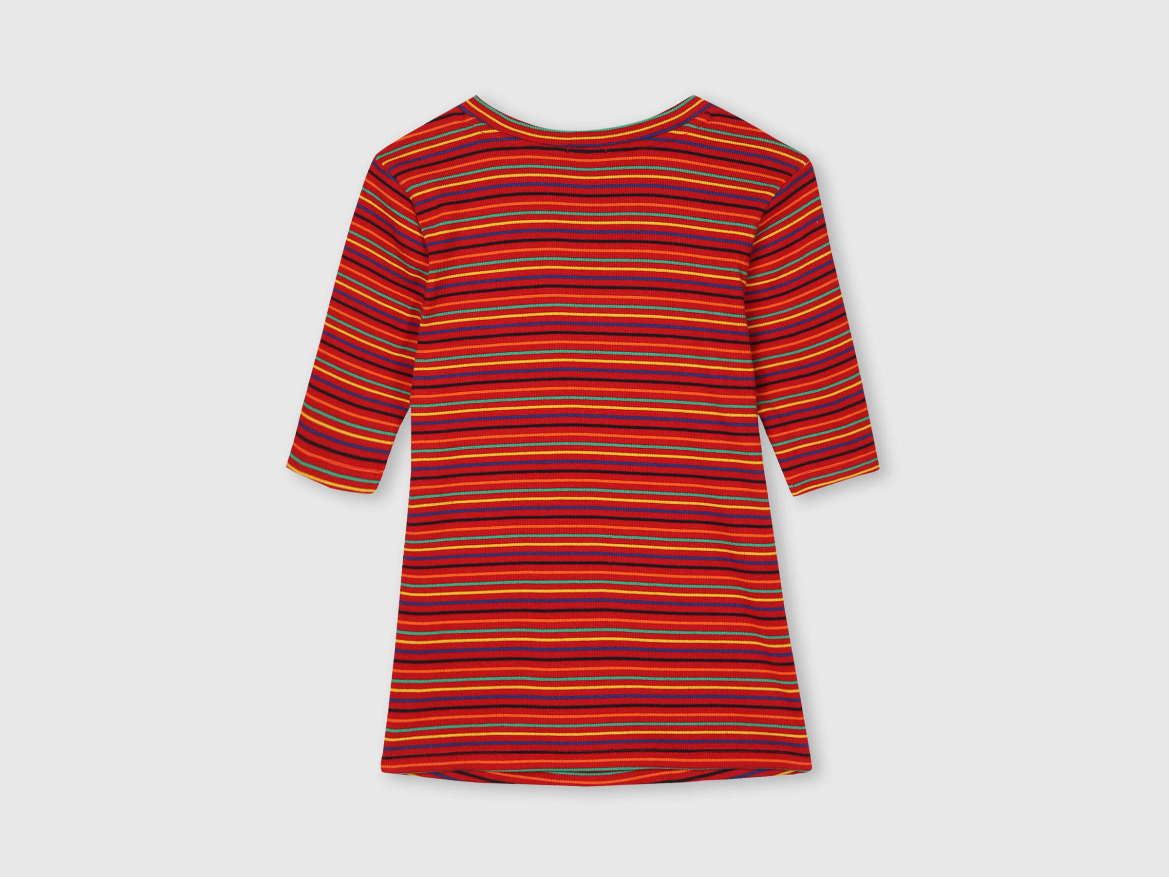 Rib Stripe Top with Shoulder Butin image number 8